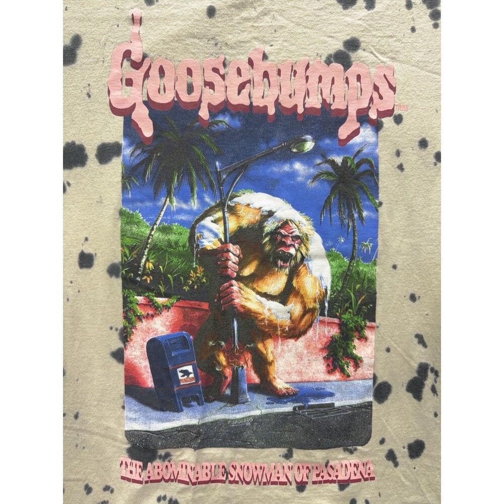 Vintage Goosebumps Shirt Men M Tie Dye Abominable Snow Man Of Pasadena Y2K